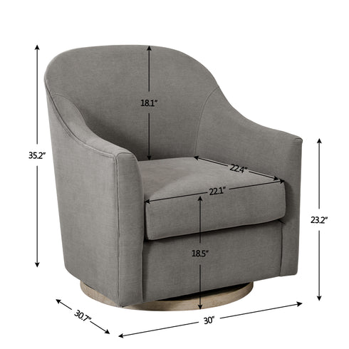 Ethel Swivel Nursery Glider - Slate Gray Nursery Glider | Glider Chairs | Kinwell Furniture | Modern Nursing Chairs | Recliners & Rockers